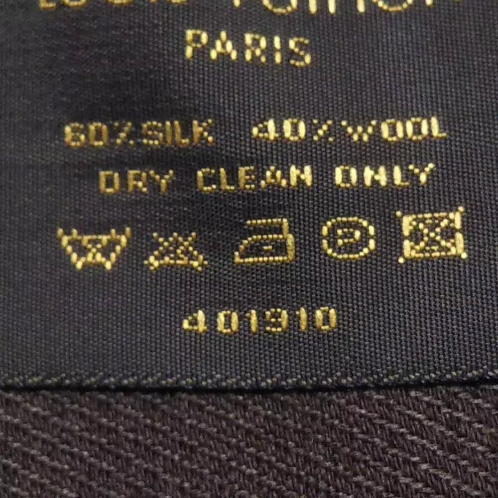 LOUIS VUITTON Monogram PatternDark Brown - Scarf Silk, Wool 428-010425 - Picture 5 of 5